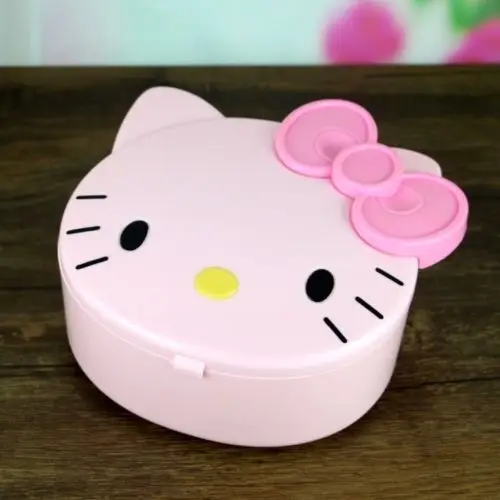 HelloKitty музыкальная шкатулка зеркало/макияж шкатулка yey-E1029-3 розовый - Цвет: Pink