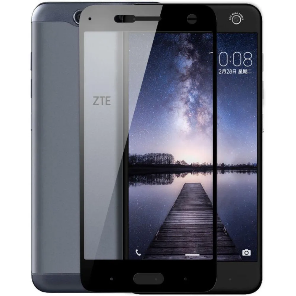 For-ZTE-Blade-V8-Tempered-Glass-Front-Full-Cover-Screen-Protector-Slim-Armor-F