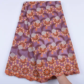 

New Arrivals Nigerian Voile Lace Fabric Embroiderey African Dry Lace Fabric High Quality Swiss Voile Lace In Switzerland 1675B