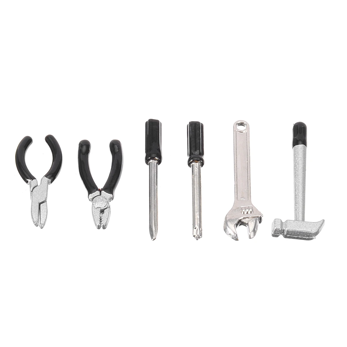6Pcs/Set 1:12 Dollhouse Miniature Accessories Metal Hand Tool Repair Kit Kids Hand Tool Toys For Doll Accessories