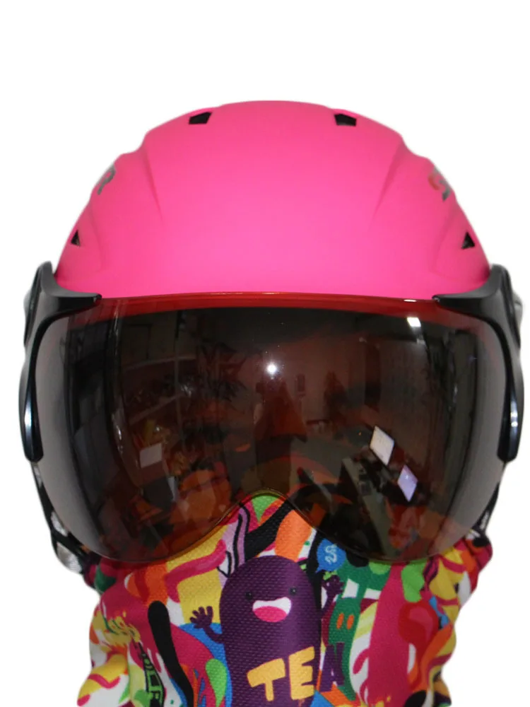 

ski helmet +ski goggles ABS CE certificate adult ski open face helmet skate skiing helmets snowboard sport head protection