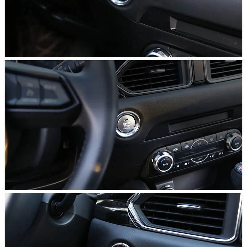 Автомобильный двигатель кнопка замены крышки Стоп ключ аксессуары переключатель украшения универсальный для Mazda 3 BM BN 6 GJ1 GL CX-4 CX4 CX-5 CX5