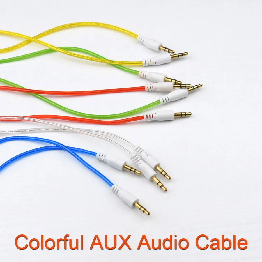 New Colorful Car Aux Cable 3 5mm to 3 5mm Jack Audio Cable Male to Male