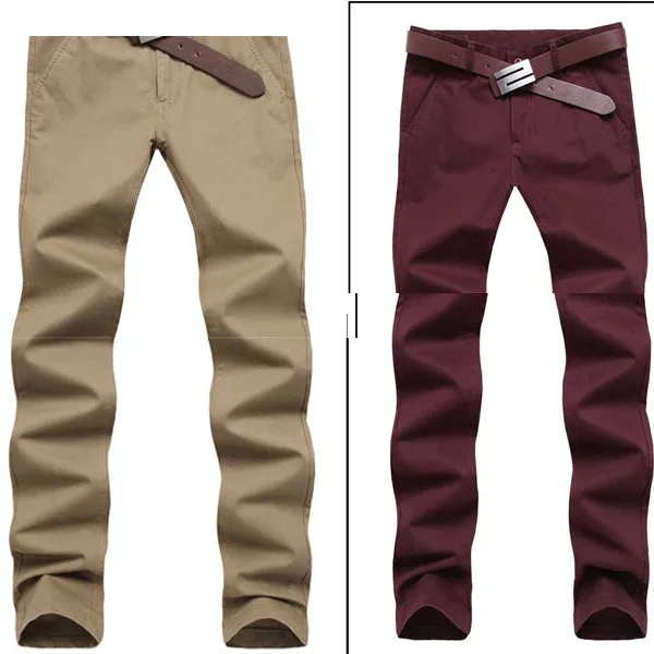 burgundy khaki pants mens