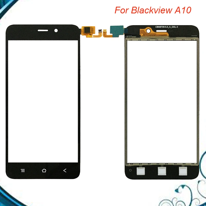

Black White Color For BlackView A10 Touch Screen Lens Sensor Touch Panel Replacement Mobile Phone For BlackView A10