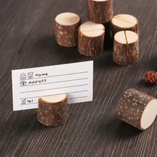 2 шт./лот натуральная деревянная карточка держатели креативные фото зажимы Свадебные украшения школьный офисный блокнот для заметок хранение карт Стенд