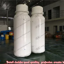 Белая гигантская надувная ПВХ бутылка для пестицидов, надувная бутылка химии для наружного дисплея