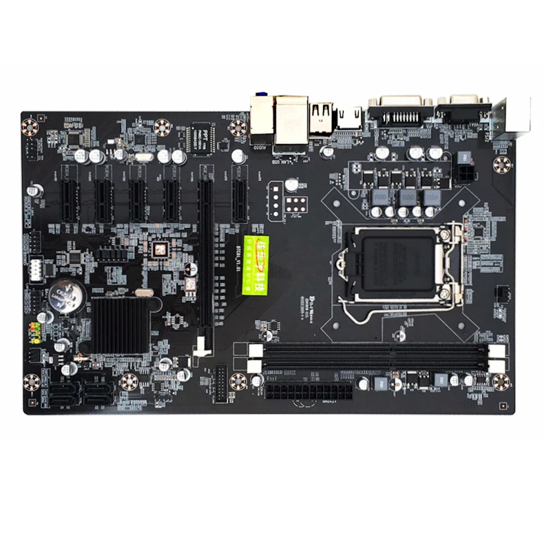 

295*185mm 6 Graphics Card Inter H81 Motherboard LGA 1150 2*DDR3 Memory 16G BTC Motherboard Mainboard Computer mining Motherboard