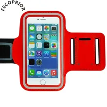 Fecoprior повязки для iphone 8 7 6 S 6 плюс 5.5 дюйма спортивный чехол Бег кожух ремня Рюкзаки тренажерный зал браслет bolsa Brassard