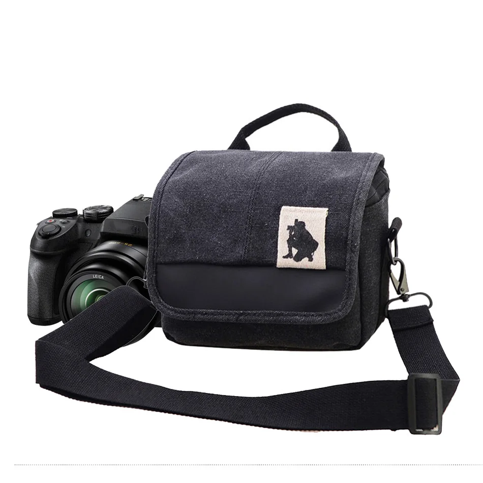 Canvas Camera Bag Case For Sony A6500 A6300 A6000 A5100 A5000 NEX 6 RX10 II RX100 M3 M4 H400