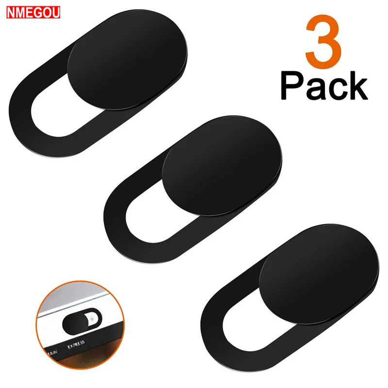 

3PCS Ultra Thin Plastic Security Webcam Cover Shutter Slider Camera Sticker for Macbook Lenovo IPad Pro Laptops Web Com Cover