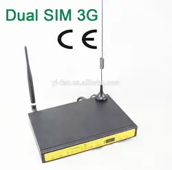 Бесплатная доставка Поддержка VPN f3432 3G WCDMA двойной карты маршрутизатор с гнезда SIM-карты для подстанции