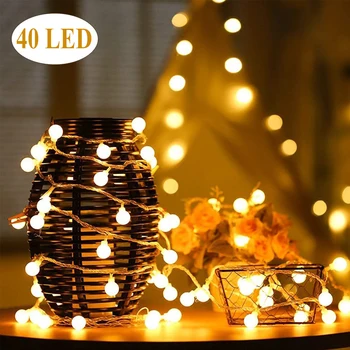 

Fairy Garland LED String Lights 3M 6M USB Lamp Bulb Waterproof For Christmas Tree Wedding Home Indoor Decoration Battery Powered