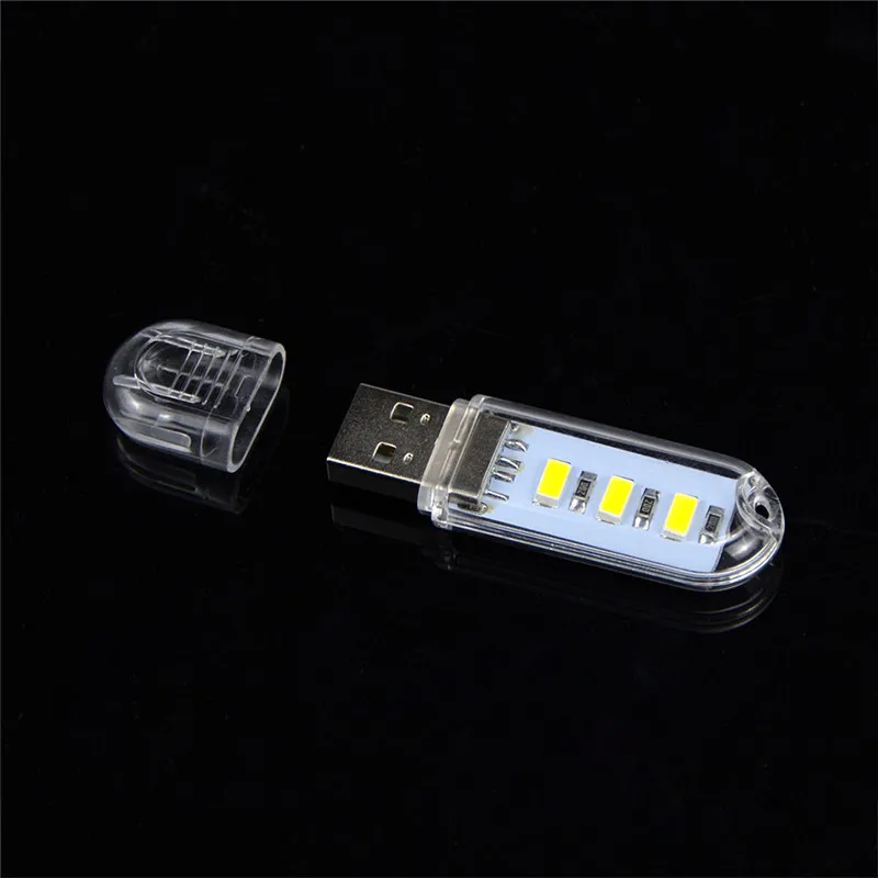 CLAITE Mini-USB ночник 0,8 W SMD5730 портативный брелок для ключей белый/теплый белый свет книги для Мощность банк Тетрадь DC5V