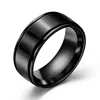 ZORCVENS Promotion Stainless Steel Black/Gold/Silver Color Anti-allergy Smooth Couple Wedding Ring Woman Man Fashion Jewelry ► Photo 2/6