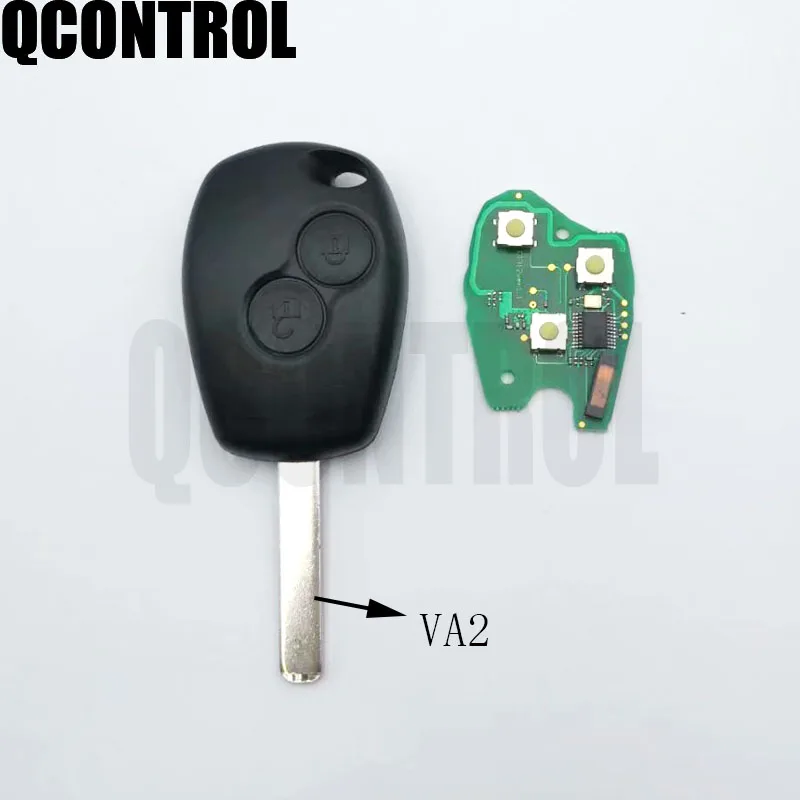 QCONTROL Автомобильный Дистанционный ключ Костюм для Renault Clio Scenic Kangoo Megane PCF7946/PCF7947/4A чип