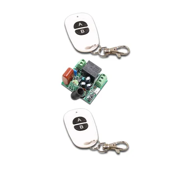 

Newest RF Wireless Remote Control Switch AC220V 10A 1 Channel 2 pcs Transmitter and 1pcs Receiver Learning Code Simple Operation
