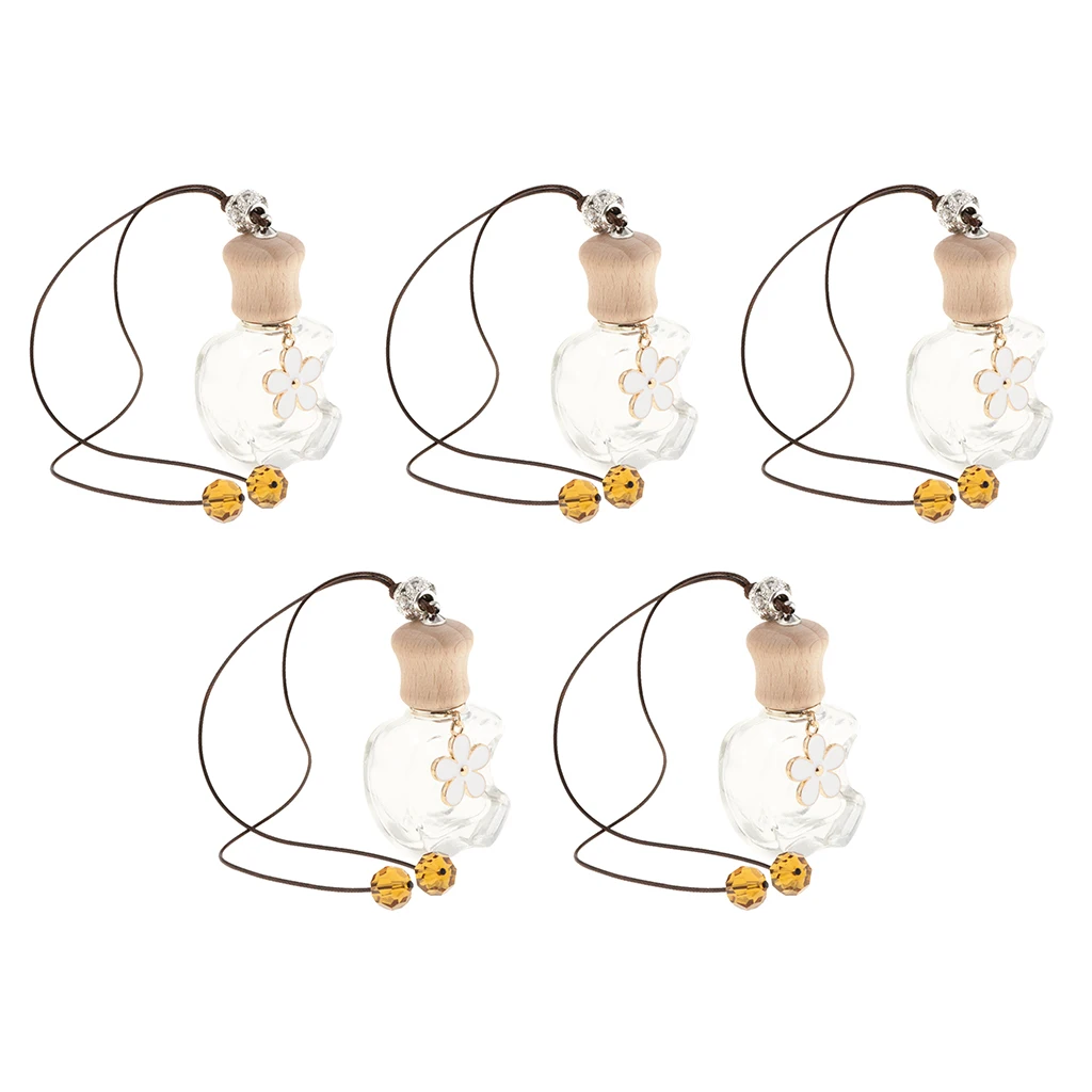 5 Pieces Car Perfume Bottle Hanging Air Freshener 12ML Empty Bottle