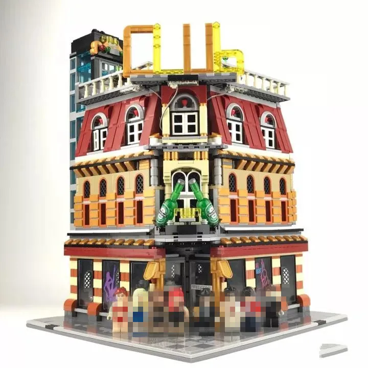 

NEW 2488Pcs City series LED nightclub club Model Building Kits Blocks Bricks Toys Compatible With lepins For Children Gift
