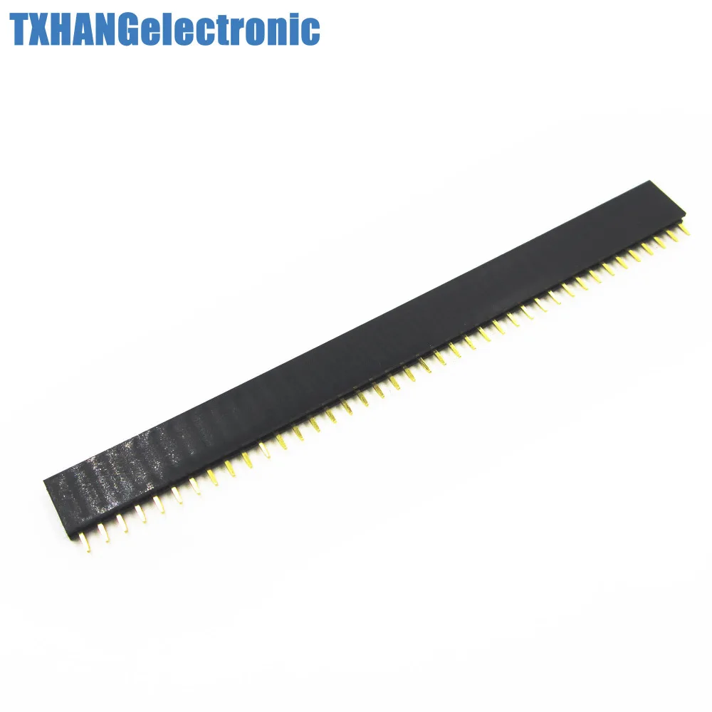 

10PCS 40Pin 2.54mm Single Row Straight Female Pin Header Strip