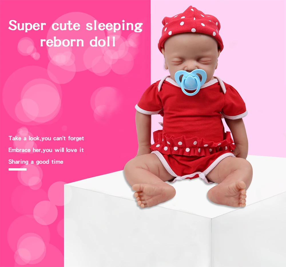 IVITA WG1514 46 см 2972 г Силиконовые Мягкие реалистичные bebe reborn baby doll похожие настоящие девушки закрытые глаза juguetes игрушки для детей