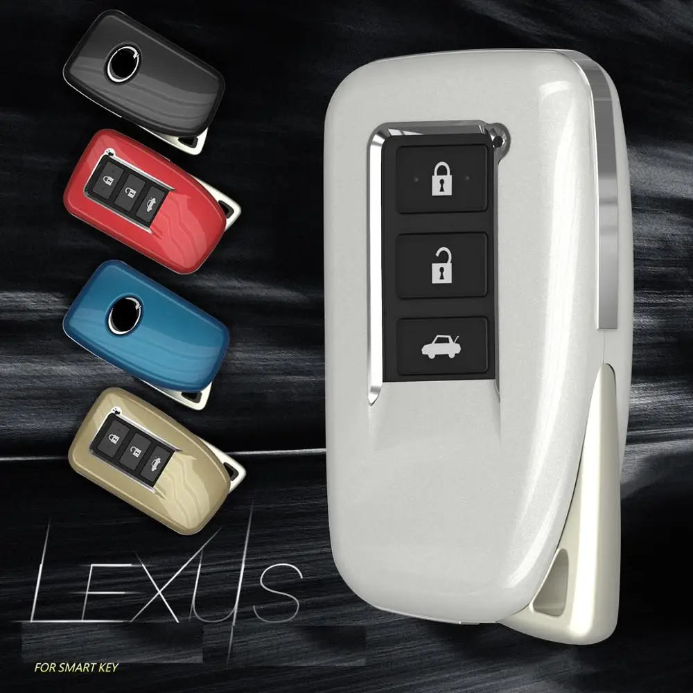 

Car Key Cover shell For Lexus NX GS RX IS ES GX LX RC 200 250 350 LS 450H 300H plastic electro plating key case for 2/3 buttons