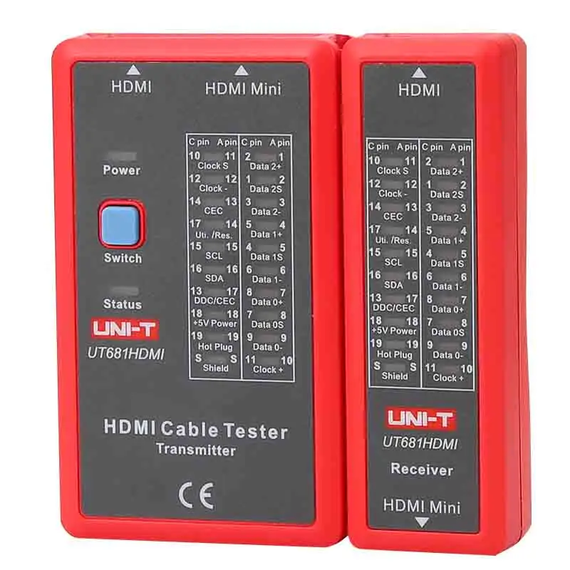 Тестер кабелей UT681C UT681HDMI светодиодный сетевой тестер LAN Ethernet телефон BNC HDMI