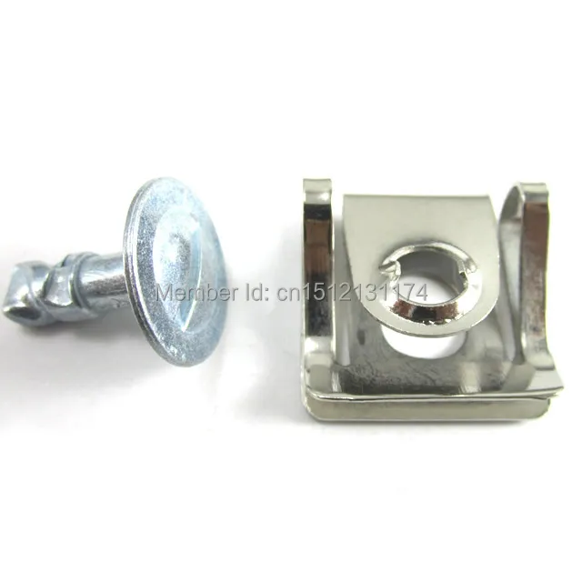 10 x Under Engine Cover Undertray Fitting Clip Screw Metal Set VW 8D0805121
