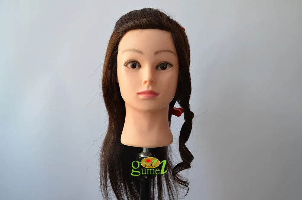 Free Shipping New Arrival India Hair Training Head Can Perm Dye