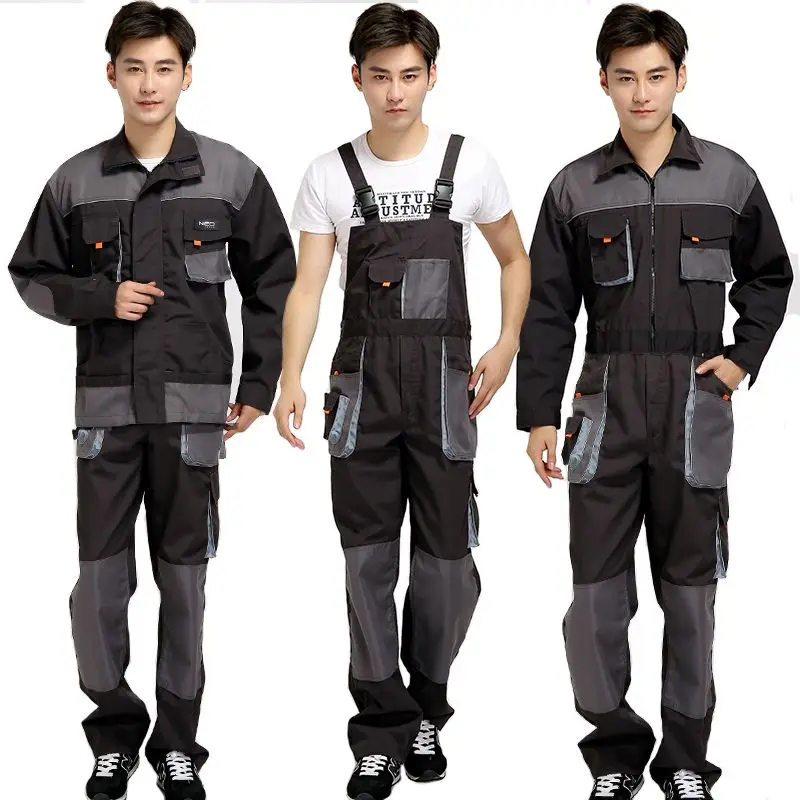 Strap Jumpsuits Pants Working Uniforms Bib Overalls Men Work Long Sleeves Rompers Safety Repairman Plus Size Sleeveless Cover Strap Jumpsuits Pants Working Uniforms Bib Overalls Men Work Long Sleeves Rompers Safety Repairman Plus Size Sleeveless Cover