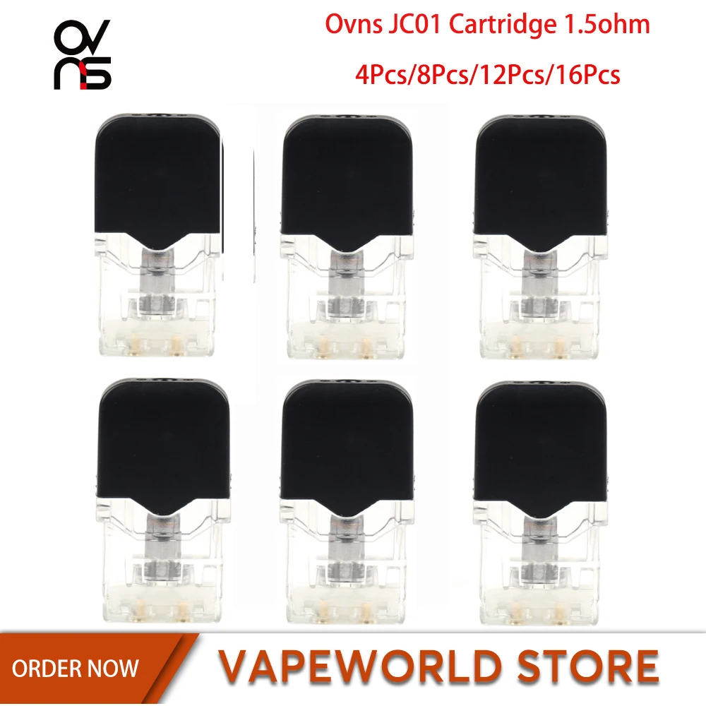 4 шт./8 шт./12 шт./16 шт. Ovns JC01 картридж 0,7 мл 1.5ohm аксессуары для электронных сигарет для Ovns JC01 Pod Vape картридж