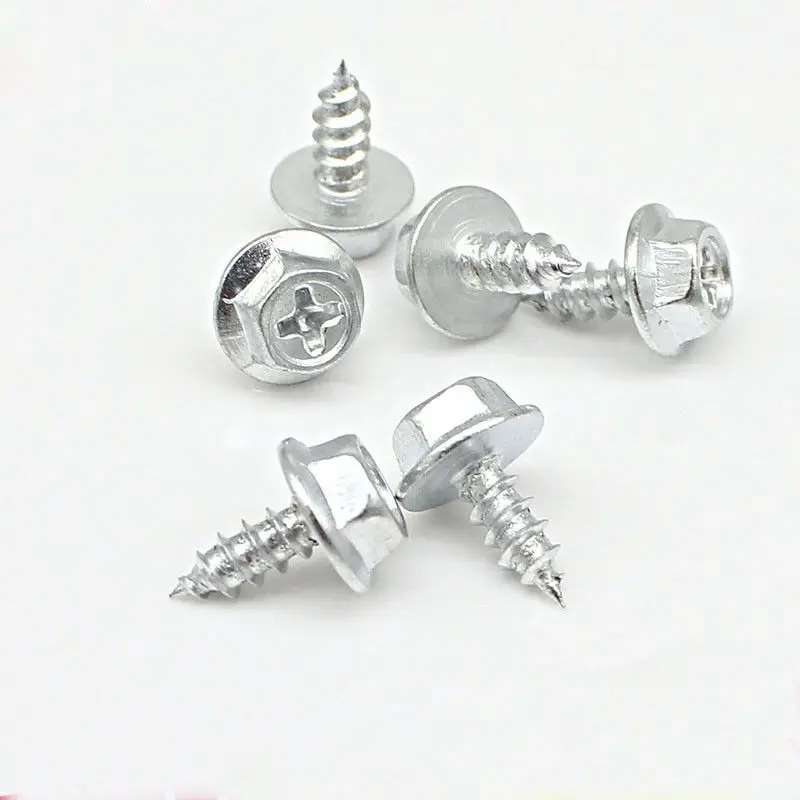 M8 Phillips Self tapping Screw Flange Hex Head Bolt Cross Socket Screws