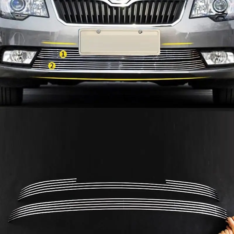 

Grille automobile modified car styling bright sequins modification decoration accessory accessories 13 14 15 FOR Skoda Superb