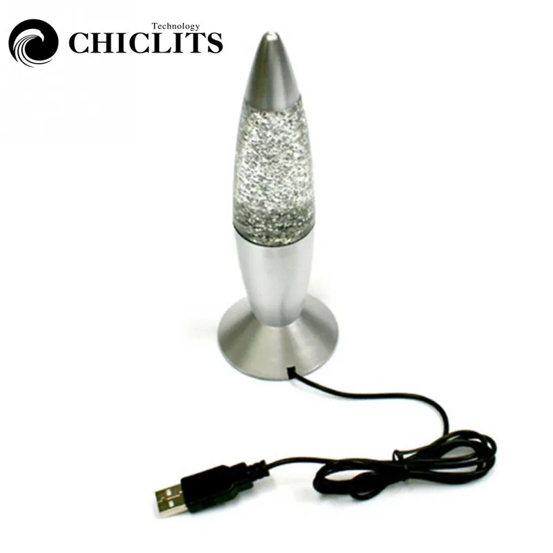 CHICLITS 3D Rocket Multi Color Changing Lava Lamp RGB LED Christmas