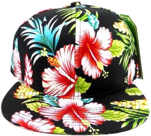 Kualitas tinggi Kepar Cetak Hawaii Topi 