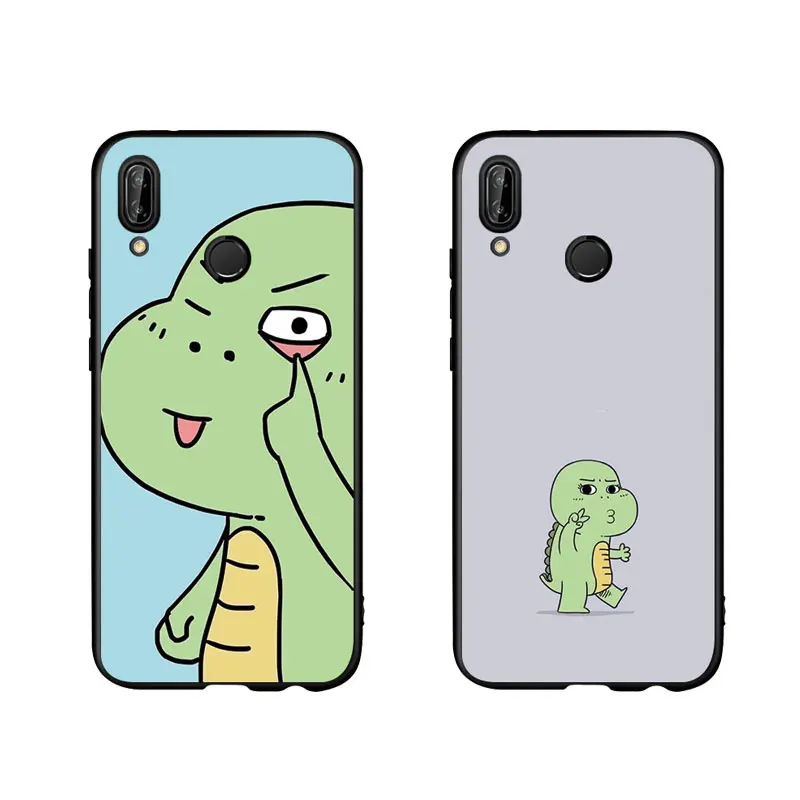 

MA Cute Funny Dinosaur Style Phone Case Cover For Huawei P8 P9lite 2017 P10 P20Lite Honor6X 7X 8X 9 Mate10 VIEW20 lite pro Woman
