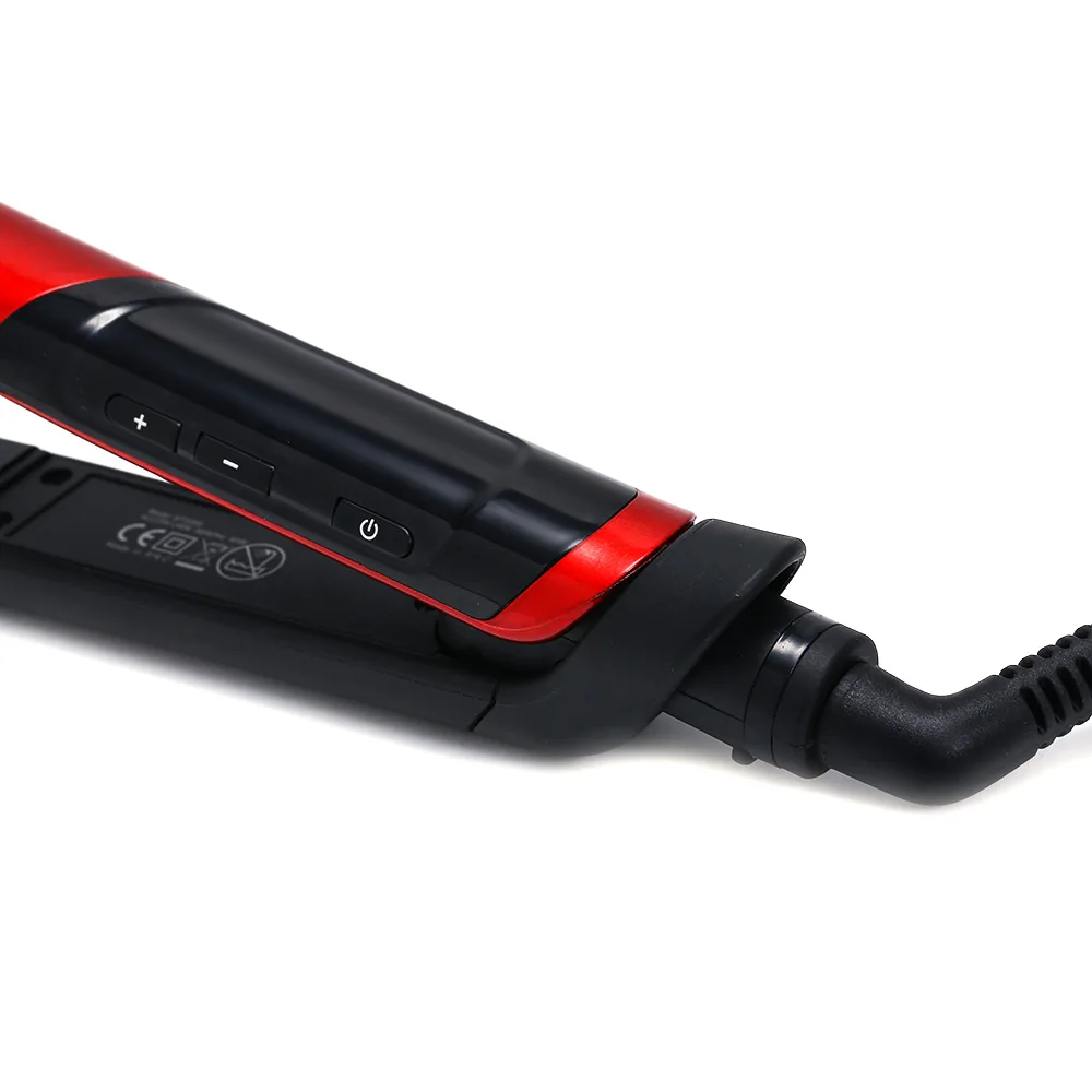 JINDING ST3300 AC 210 - 240V Multifunctional Ceramic Straightening Irons Coating Double-Use Rotating Hair Straightener Tool