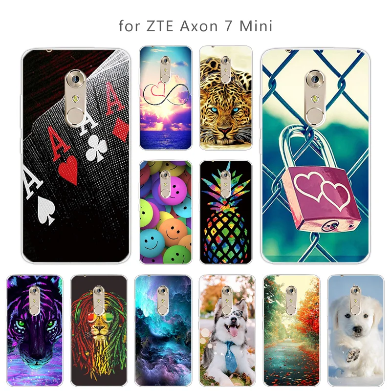 5.2 inch for ZTE Axon 7 Mini Skuli Phone Cases Transparent Soft Silicone Back Cover 7Mini Ultrathin |