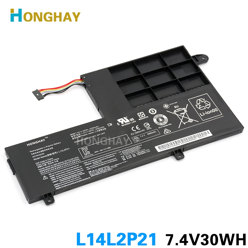 Struggle Ounce Bearing circle Honghay L14l2p21 Laptop Battery For Lenovo Yoga 500-14isk S41-70 S41-75  S41-70am-ifi S41-35 L14m2p21 2icp6/54/90 - Laptop Batteries - AliExpress