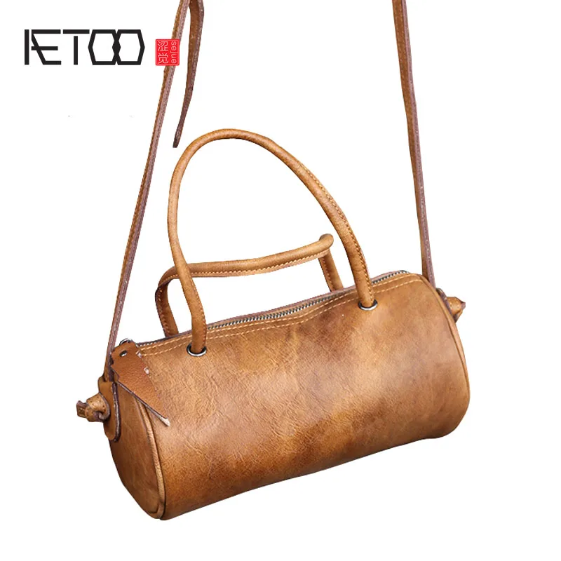 

AETOO The first layer of leather leather forest casual leisure Messenger bag female retro 2018 new pure leather handbags summer