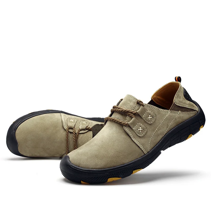 ZERO MORE Men's Shoes Casual Large Size Pig Suede Fashion Spring Vintage Sewing Design Shoes Men Solid Lace Up Men Shoes Classic ZERO MORE Men's Shoes Casual Large Size Pig Suede Fashion Spring Vintage Sewing Design Shoes Men Solid Lace Up Men Shoes Classic