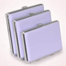 Женщина сигарету случае провести 14/18/20 сигарет фиолетовый цвет подарок для девочки леди