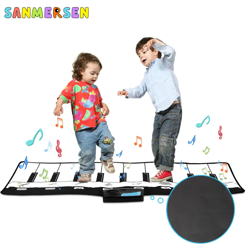 

110x36cm Musical Mat Keyboard Music Carpets Piano Play Mat Touch Keys Melody Instrument Educational Toy Gift for Boys & Girls