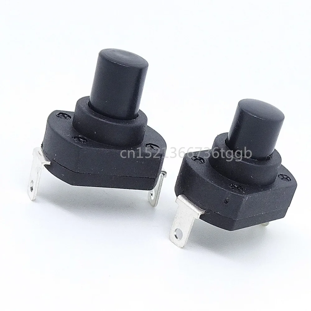

5pcs Push button switch power self-locking button high current flashlight micro vacuum cleaner accessories electronic lunch box