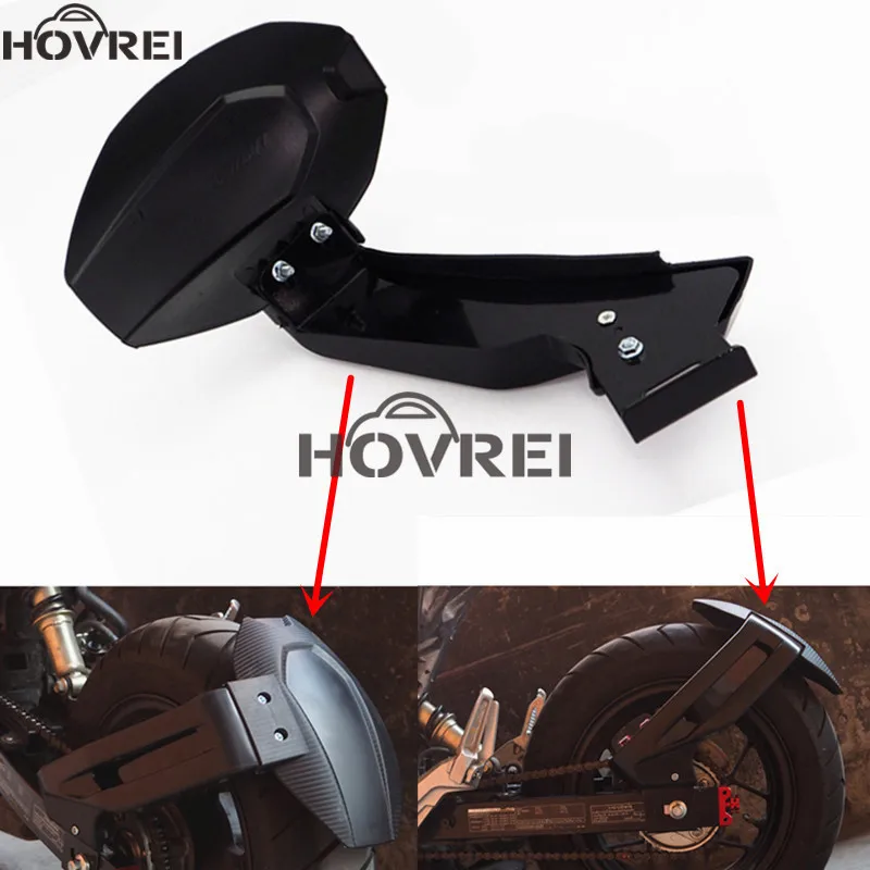 

black Motorcycle Rear Wheel Fender Splash Guard For Honda Grom MSX125 MSX125SF Rear Mudguard with Bracket