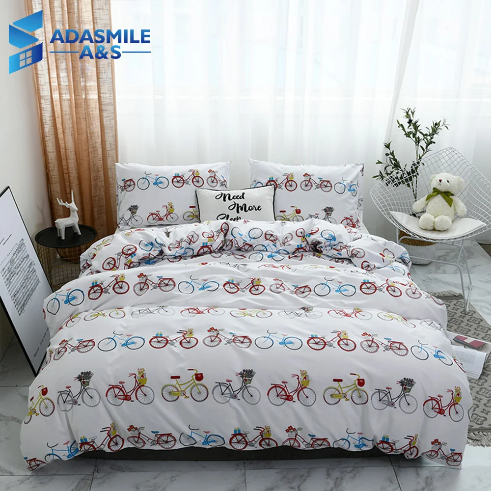Cartoon Boys Bedding Duvet Cover Set Pillowcase Home Textile