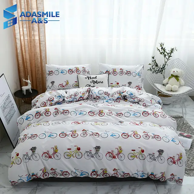 Cartoon Boys Bedding Duvet Cover Set Pillowcase Home Textile