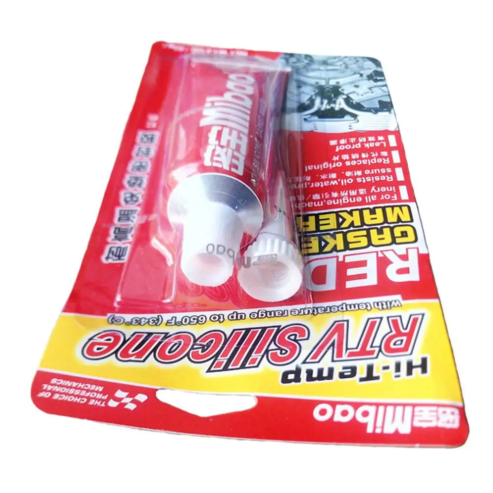 Automotive Mechanical Seal Glue Free Gasket Sealant Red Glue 85g Leak-proof Electronic Seal Glue Silicone Seal Car Accessory