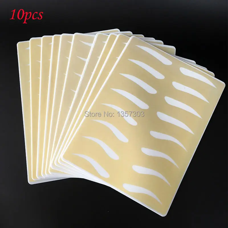 

Top Quality Permanent Makeup Eyebrow Tattoo Practice Skin Training Skin Set For Beginners Double Side Supply Free Shipping