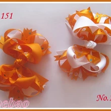 20 штук 4,5 ''забавные, для волос для девочек, бант из банты из бутика фанки многослойное Hairbows бутик фанки лук